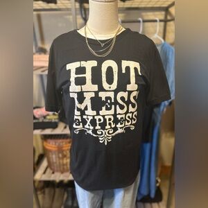 Texas True Brand - Hot Mess Express Cowgirl GraphicTee - Women’s Size Medium